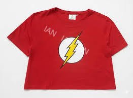 Playera estilo crop top de The Flash