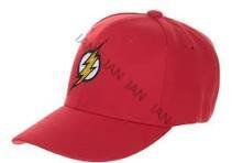 Gorra roja con logo de Flash