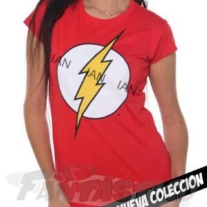 Playera roja de Flash para dama